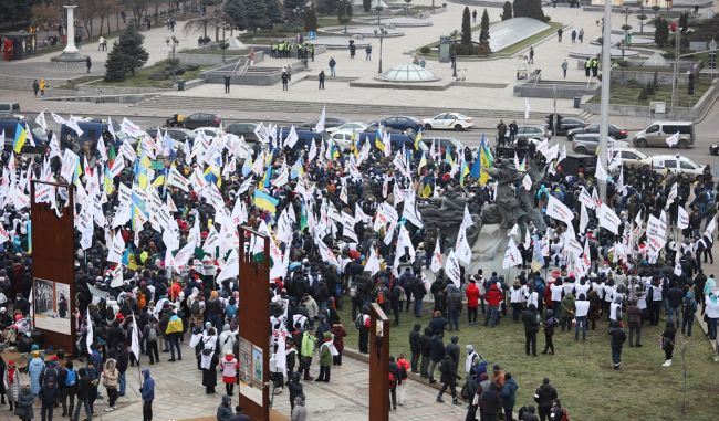 В центре Киева проходит масштабный протест ФОПов (фото)