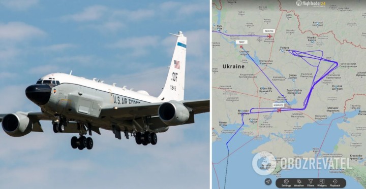 У небі над Україною пролетіли два літаки США: збирали розвіддані про війська РФ
