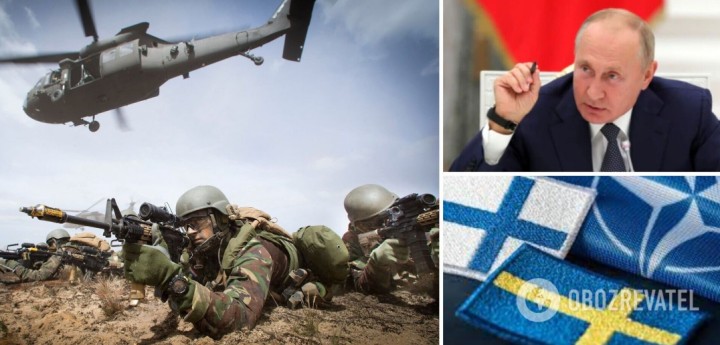 Путін заявив, що РФ відповість на розміщення у Фінляндії й Швеції військової інфраструктури НАТО
