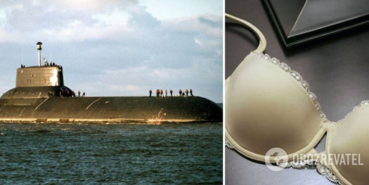 У мережі висміяли капітана атомного підводного човна РФ за «бретельку від бюстгальтера» на голові. Фото