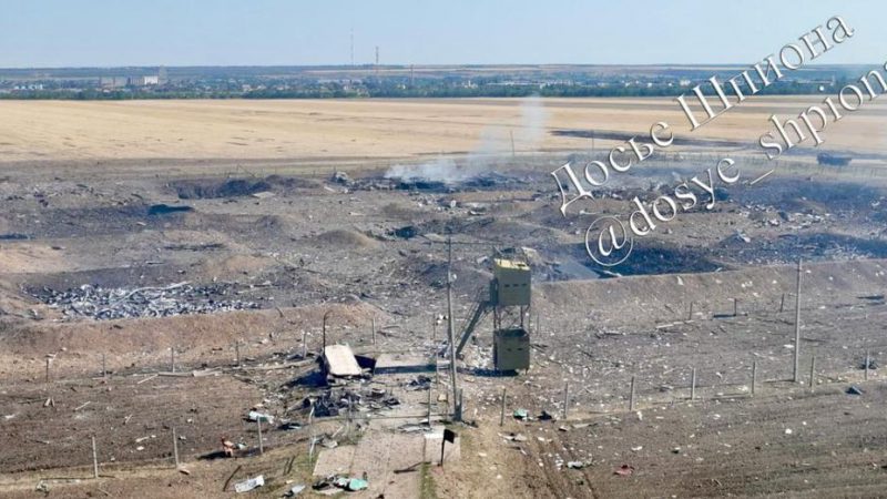 Повністю знищений: з’явилося фото складу боєприпасів на аеродромі Морозовськ у РФ