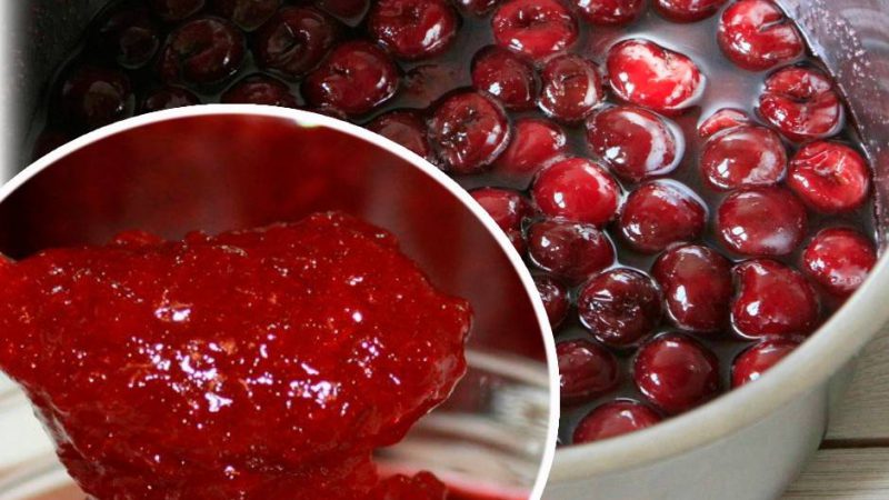Вишневий джем за простим та смачним рецептом. Встигніть запастися на зиму