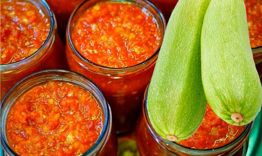 Аджика з кабачків на зиму: 50 банок за один раз!