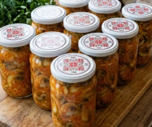3 кг кабачків і 1 кг печериць! Салат на зиму, який з’їдають до останньої ложки